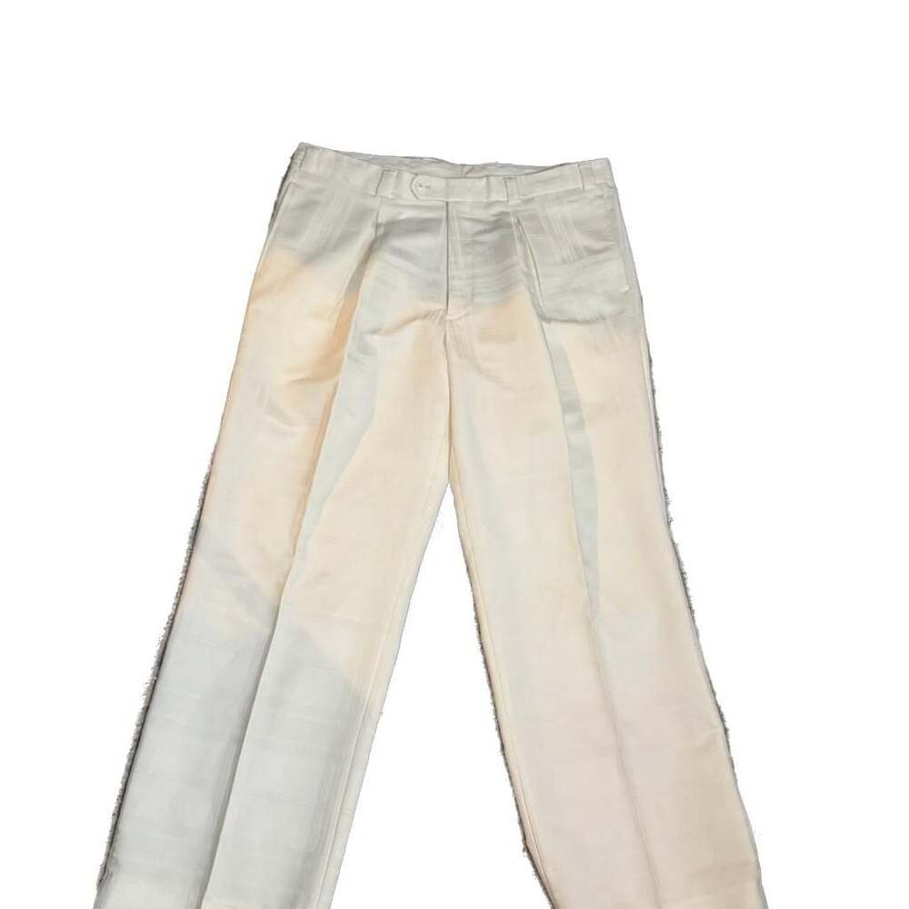 Falcone Plaid cream wide Leg  slacks trousers golf Pants men’s size 40 vintage